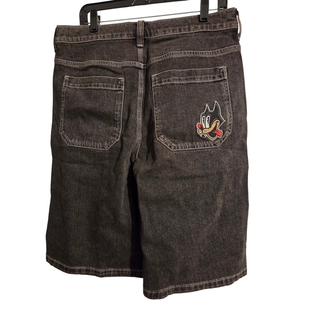 Hollister Men's Below-The-Knee Super Baggy Denim Shorts Size 34 - Picture 3 of 7